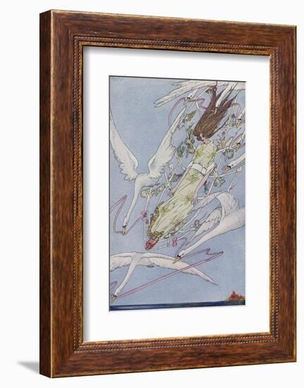 The Princess Carried by the Swans-Harry Clarke-Framed Photographic Print