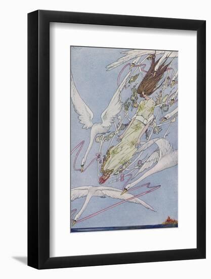 The Princess Carried by the Swans-Harry Clarke-Framed Photographic Print