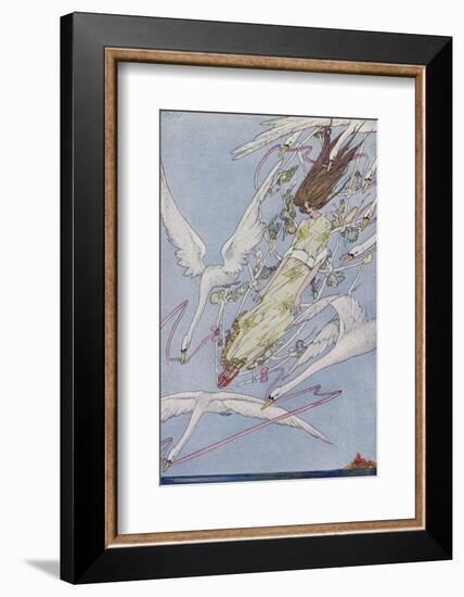 The Princess Carried by the Swans-Harry Clarke-Framed Photographic Print