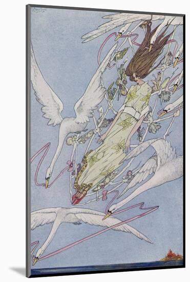 The Princess Carried by the Swans-Harry Clarke-Mounted Photographic Print