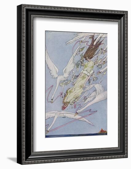 The Princess Carried by the Swans-Harry Clarke-Framed Photographic Print