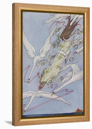 The Princess Carried by the Swans-Harry Clarke-Framed Premier Image Canvas