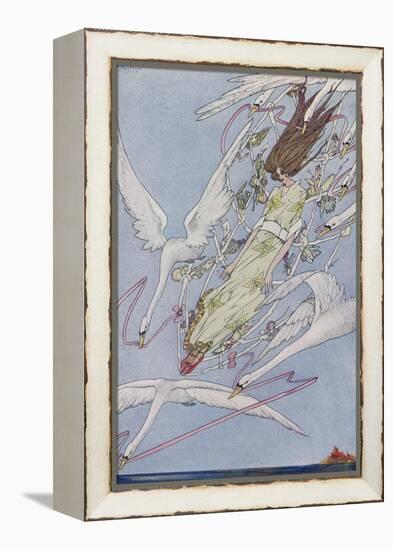 The Princess Carried by the Swans-Harry Clarke-Framed Premier Image Canvas