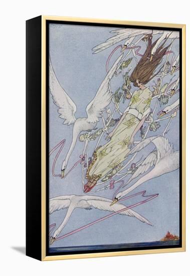 The Princess Carried by the Swans-Harry Clarke-Framed Premier Image Canvas