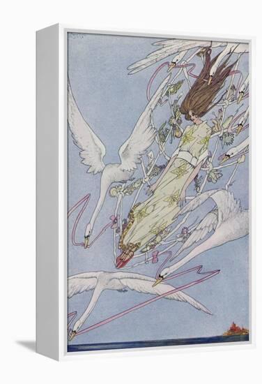 The Princess Carried by the Swans-Harry Clarke-Framed Premier Image Canvas