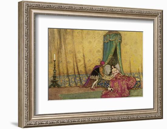 The Princess is Woken by the Prince's Kiss-Warwick Goble-Framed Photographic Print