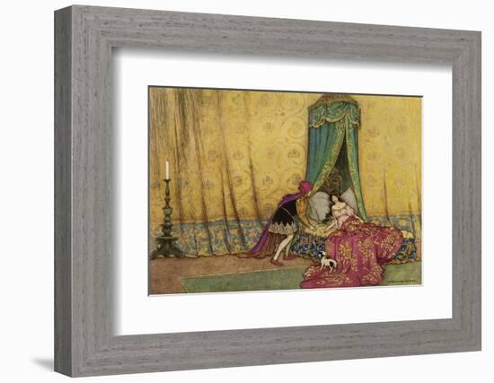 The Princess is Woken by the Prince's Kiss-Warwick Goble-Framed Photographic Print