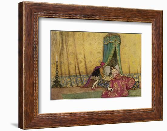 The Princess is Woken by the Prince's Kiss-Warwick Goble-Framed Photographic Print