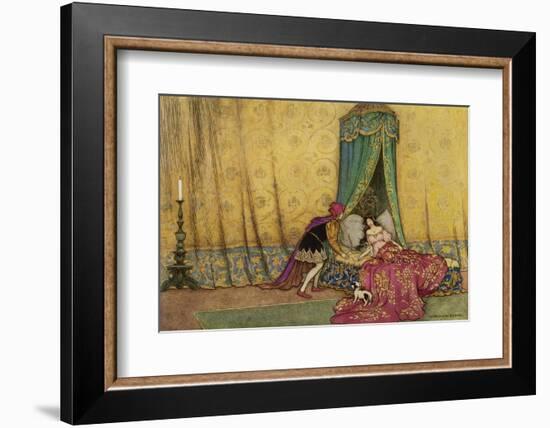 The Princess is Woken by the Prince's Kiss-Warwick Goble-Framed Photographic Print