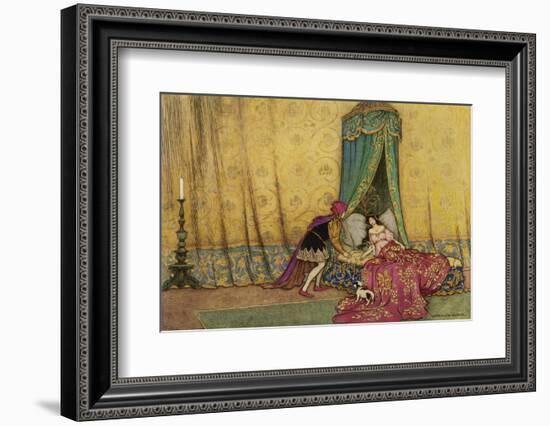 The Princess is Woken by the Prince's Kiss-Warwick Goble-Framed Photographic Print