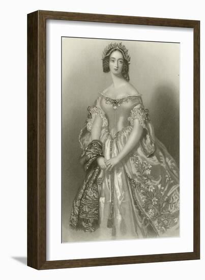 The Princess of Capua-Alfred-edward Chalon-Framed Giclee Print