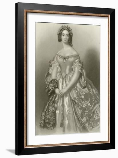 The Princess of Capua-Alfred-edward Chalon-Framed Giclee Print