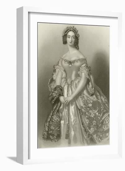 The Princess of Capua-Alfred-edward Chalon-Framed Giclee Print