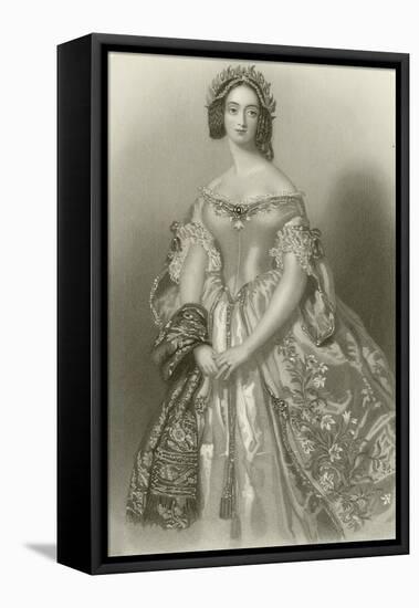 The Princess of Capua-Alfred-edward Chalon-Framed Premier Image Canvas