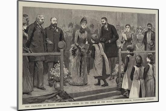 The Princess of Wales Distributing Prizes to the Girls of the Royal Patriotic Asylum-null-Mounted Giclee Print