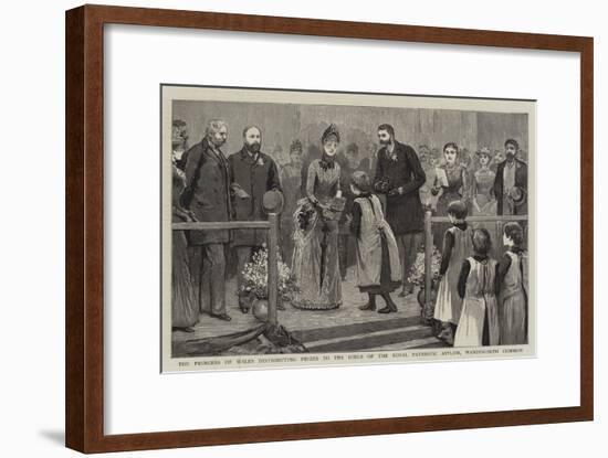 The Princess of Wales Distributing Prizes to the Girls of the Royal Patriotic Asylum-null-Framed Giclee Print