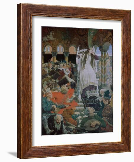 The Princess Who Never Smiled (Nesmeyan), 1914-1916-Viktor Mikhaylovich Vasnetsov-Framed Giclee Print