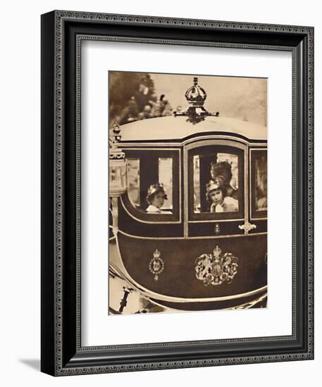 'The Princesses Go By', May 12 1937-Unknown-Framed Photographic Print