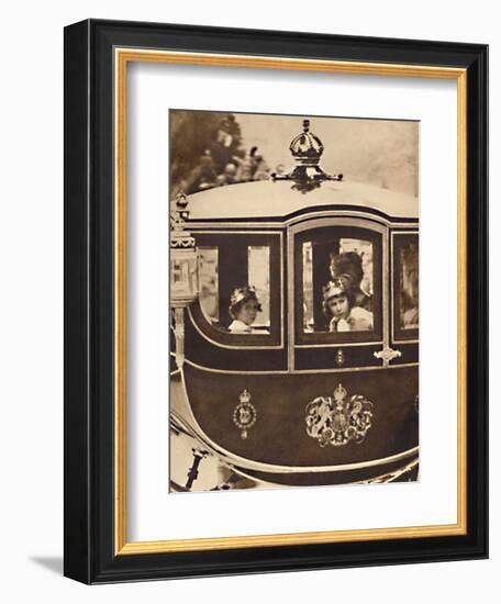 'The Princesses Go By', May 12 1937-Unknown-Framed Photographic Print