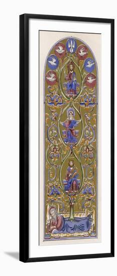 The Principal Figures in the Genealogy of Jesus, Abraham David and Mary-null-Framed Art Print