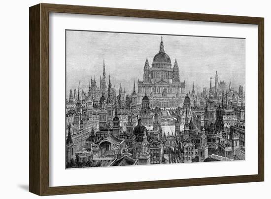 The Principal Works of Sir Christopher Wren, 1882-Charles Robert Cockerell-Framed Giclee Print