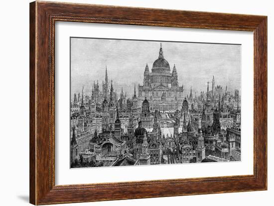 The Principal Works of Sir Christopher Wren, 1882-Charles Robert Cockerell-Framed Giclee Print