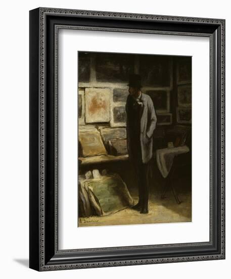 The Print Collector, C.1857-63-Honore Daumier-Framed Giclee Print