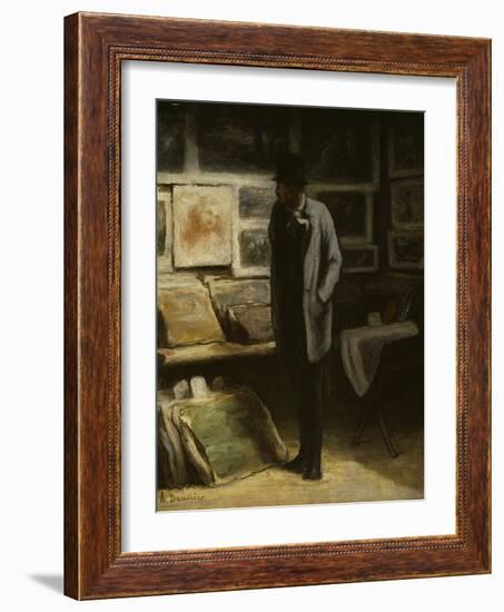 The Print Collector, C.1857-63-Honore Daumier-Framed Giclee Print