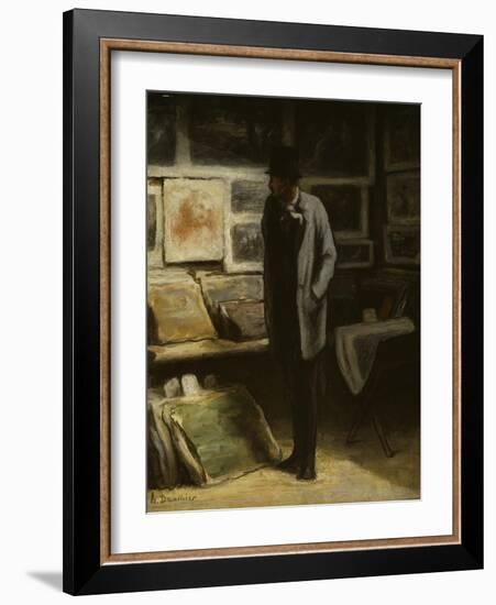 The Print Collector, C.1857-63-Honore Daumier-Framed Giclee Print