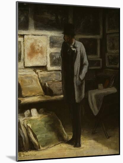 The Print Collector, C.1857-63-Honore Daumier-Mounted Giclee Print