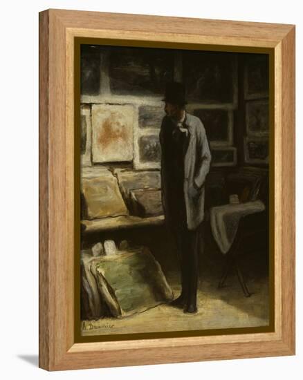 The Print Collector, C.1857-63-Honore Daumier-Framed Premier Image Canvas