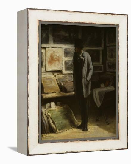 The Print Collector, C.1857-63-Honore Daumier-Framed Premier Image Canvas