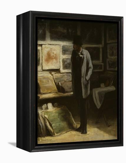 The Print Collector, C.1857-63-Honore Daumier-Framed Premier Image Canvas