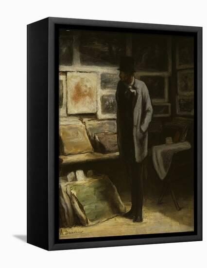 The Print Collector, C.1857-63-Honore Daumier-Framed Premier Image Canvas