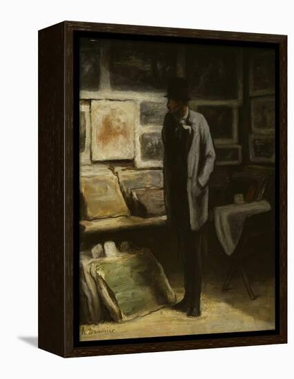 The Print Collector, C.1857-63-Honore Daumier-Framed Premier Image Canvas