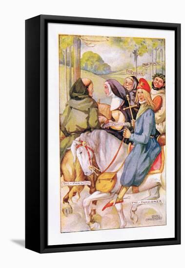The Prioress Had a Simple, Innocent Smile-Anne Anderson-Framed Premier Image Canvas