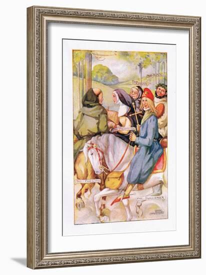 The Prioress Had a Simple, Innocent Smile-Anne Anderson-Framed Giclee Print