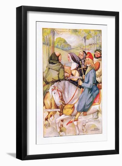 The Prioress Had a Simple, Innocent Smile-Anne Anderson-Framed Giclee Print