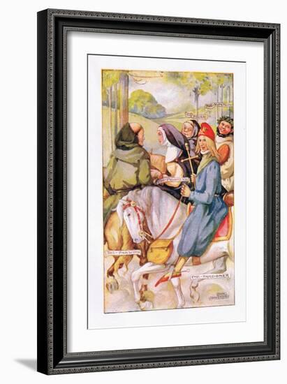 The Prioress Had a Simple, Innocent Smile-Anne Anderson-Framed Giclee Print