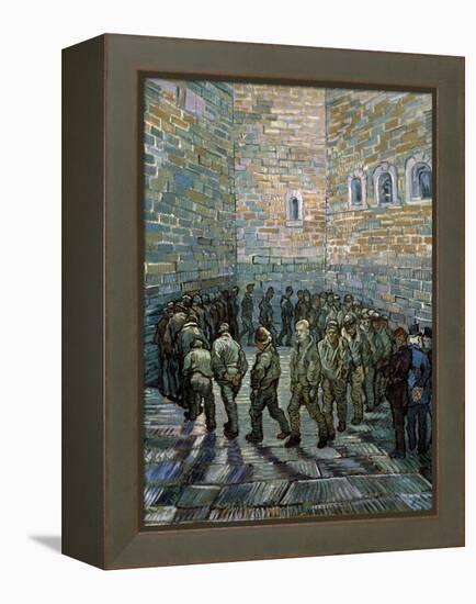 The Prison Courtyard, 1890-Vincent van Gogh-Framed Premier Image Canvas