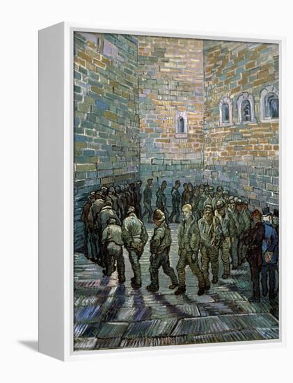 The Prison Courtyard, 1890-Vincent van Gogh-Framed Premier Image Canvas