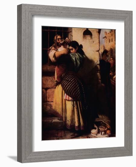 'The Prison Window', 1857, (1917)-John Phillip-Framed Giclee Print