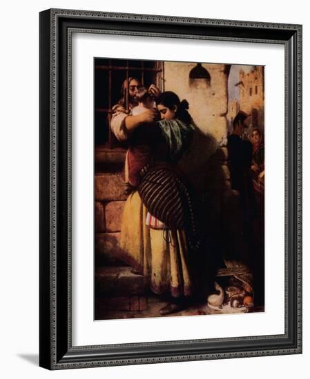 'The Prison Window', 1857, (1917)-John Phillip-Framed Giclee Print