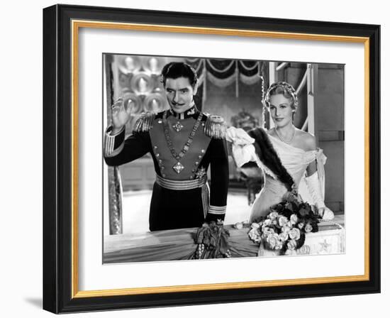 The Prisoner Of Zenda, Ronald Colman, Madeleine Carroll, 1937-null-Framed Photo