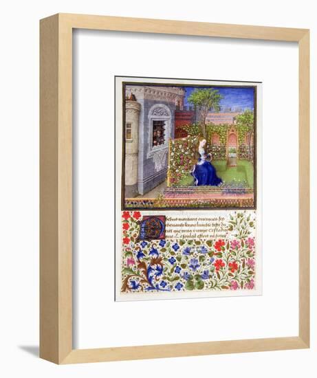 The prisoners listening to Emily singing in the garden, 1340-1341-Unknown-Framed Giclee Print
