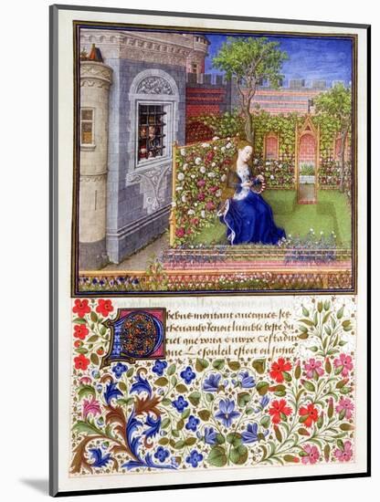 The prisoners listening to Emily singing in the garden, 1340-1341-Unknown-Mounted Giclee Print