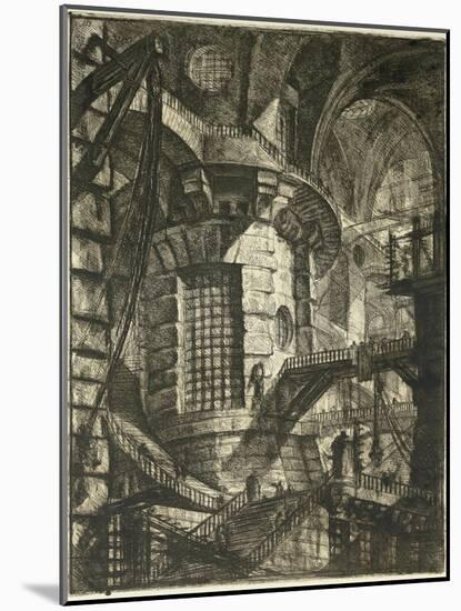 The Prisons-Giovanni Battista Piranesi-Mounted Giclee Print