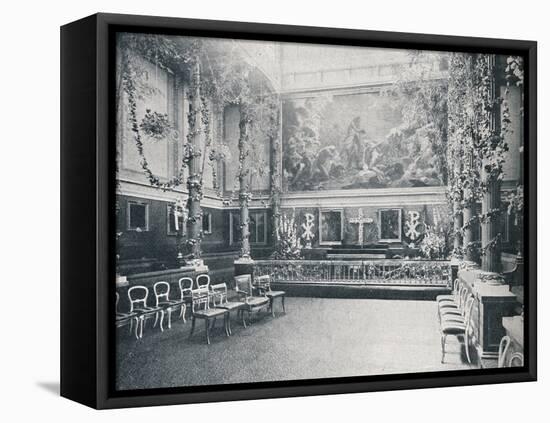 The Private Chapel of Buckingham Palace, c1910 (1911)-HN King-Framed Premier Image Canvas