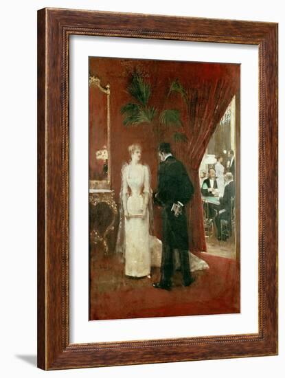 The Private Conversation, 1904-Jean Béraud-Framed Giclee Print