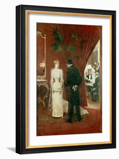 The Private Conversation, 1904-Jean Béraud-Framed Giclee Print